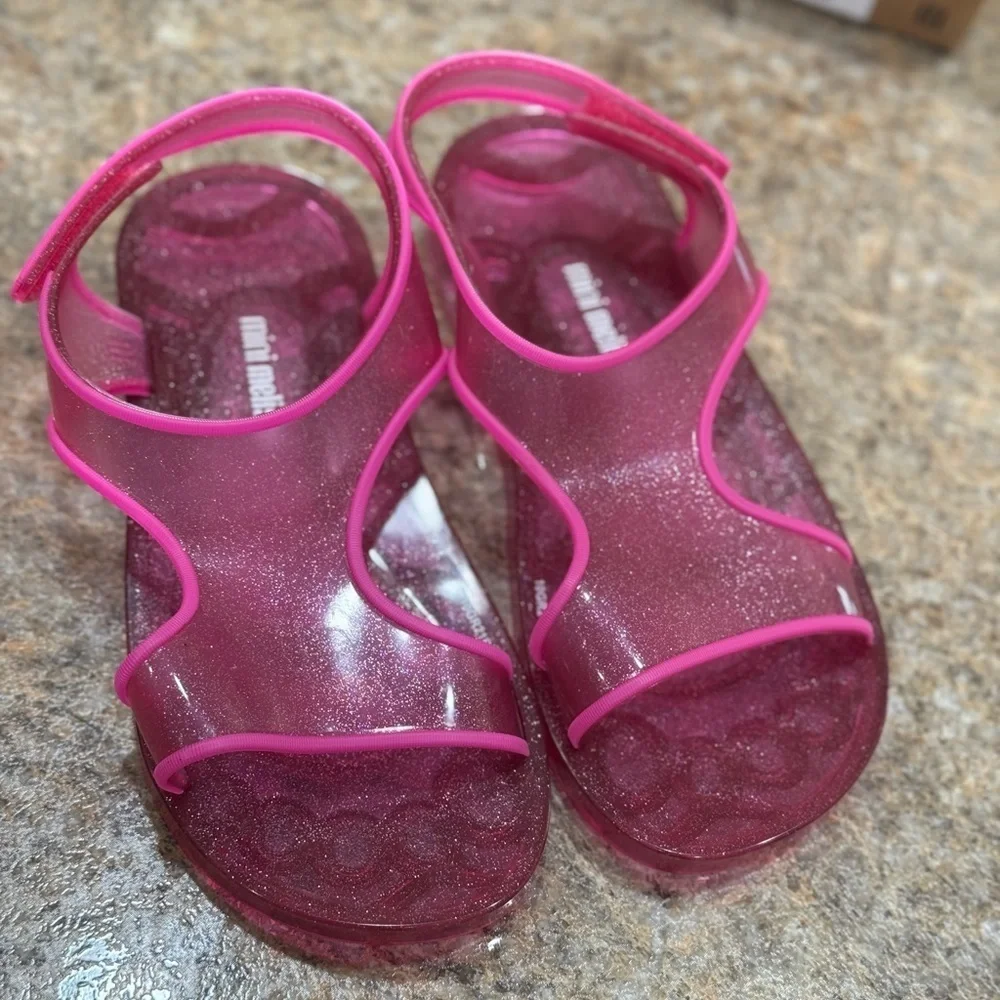 New Mini Melissa Aqua Sandals